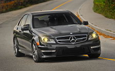 Обои автомобили Mercedes-Benz C63 AMG US-spec - 2012