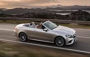 Обои автомобили Mercedes-Benz E-class Cabriolet AMG Line - 2017
