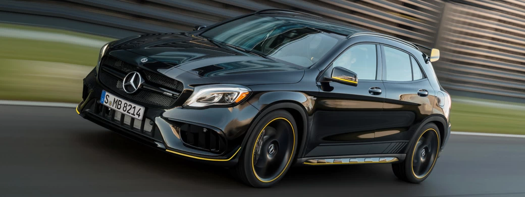  Mercedes-AMG GLA 45 4MATIC Yellow Night Edition - 2017 - Car wallpapers