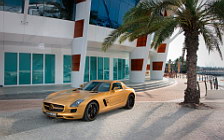 Обои автомобили Mercedes-Benz SLS AMG Desert Gold - 2010