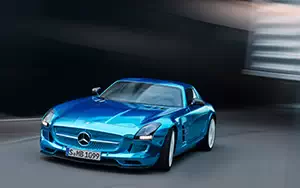 Обои автомобили Mercedes-Benz SLS AMG Coupe Electric Drive - 2012