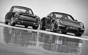   Porsche 911 Carrera 4S Coupe 2013 and Porsche 911 2.0 Coupe 1964