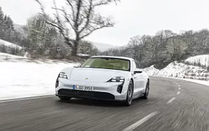 Обои автомобили Porsche Taycan (Ice Grey Metallic) - 2021