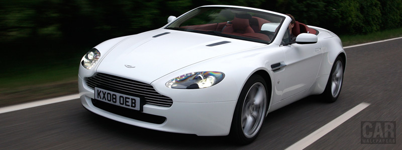   Aston Martin V8 Vantage Roadster Stratus White - 2008 - Car wallpapers