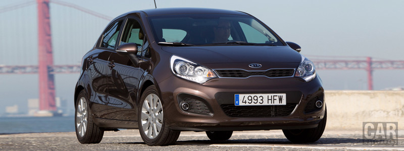   Kia Rio 5door Brown - 2011 - Car wallpapers