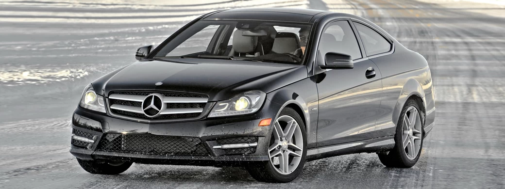   Mercedes-Benz C350 4MATIC Coupe US-spec - 2013 - Car wallpapers