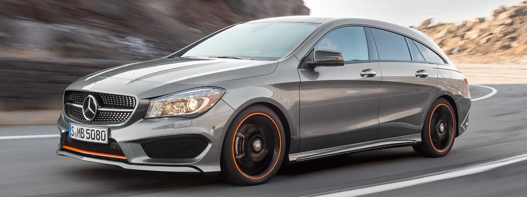Обои автомобили Mercedes-Benz CLA250 4MATIC Shooting Brake AMG Sports Package OrangeArt - 2015 - Car wallpapers
