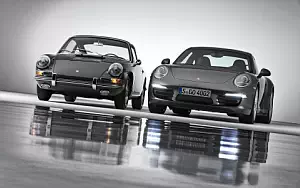   Porsche 911 Carrera 4S Coupe 2013 and Porsche 911 2.0 Coupe 1964