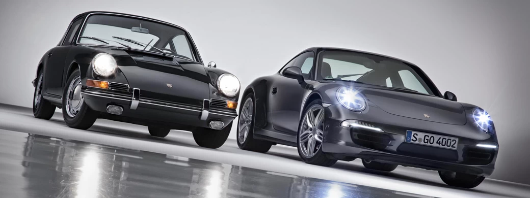   Porsche 911 Carrera 4S Coupe 2013 and Porsche 911 2.0 Coupe 1964 - Car wallpapers