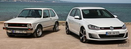 Volkswagen Golf GTI 2013 and Volkswagen Golf I GTI